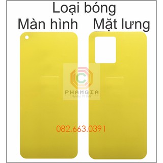 Dán PPF Realme 8 loại bóng, nhám dành cho màn hình, mặt lưng, mặt lưng full viền