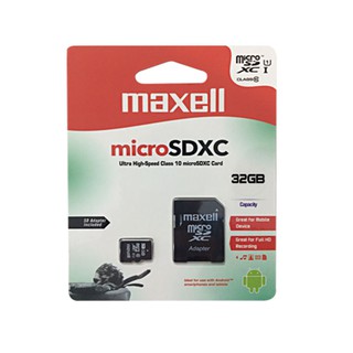THẺ NHỚ MAXELL MICRO SDXC 32GB.