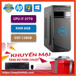 Case máy tính đồng bộ MAX PC CPU Core i7 3770 Ram 8GB SSD128GB+ Qùa tặng bộ phím chuột, bàn di chuột