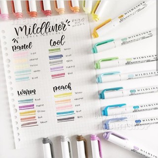 THEARTSHOP Bút dạ quang ZEBRA MILDLINER 2 đầu WKT7