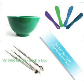 Bộ đánh sáp và thìa nạo thạch cao nha khoa
