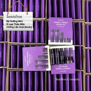 Bộ Dưỡng 9 Loại Thảo Dược Chống Lão Hoá - innisfree Perpect 9 Repair Special Kit (mini)
