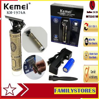 Tông đơ chấn viền tạo kiểu siêu chất Kemei 1974A,Tông đơ,tăng đơ cắt tóc chuyên nghiệp-BH 12 tháng