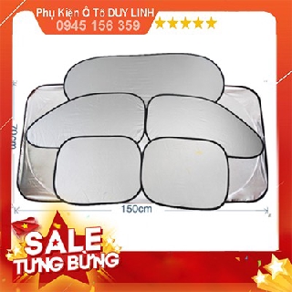 Bộ che nắng 6 món - bộ che nắng ô tô xe hơi chuyên dụng