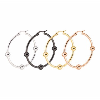 Bông Tai Nữ Khuyên Tròn Titan Không Đen TT 0886