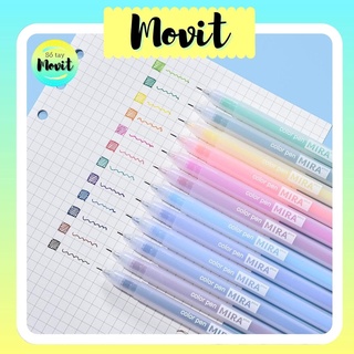 Bút mực gel Mira Plus đi nét 12 màu sắc tùy chọn