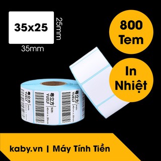 [10 TẶNG 1] Giấy In Tem 35x25 mm (Cuộn 800 Tem)
