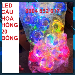 Dây LED trang trí cầu hoa hồng 3D, 20 bóng, 5 mét