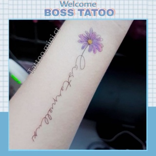Hình xăm dán tatoo hoa qs296 h06. Xăm dán tatoo mini tạm thời, size <10x6cm