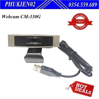 Thiết bị truyền hình ảnh Webcam cho máy tính, PC, Laptop CM-330G học online - Hàng chính hãng