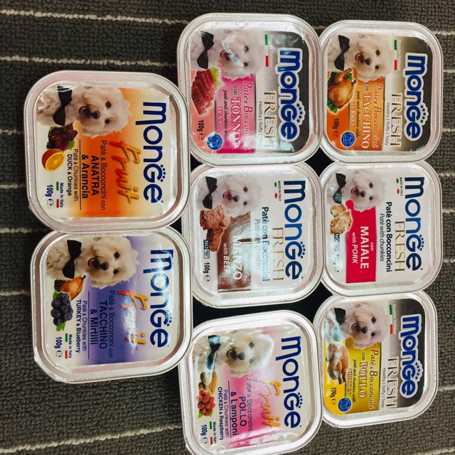Pate cho chó Monge 100gr ( đủ vị)