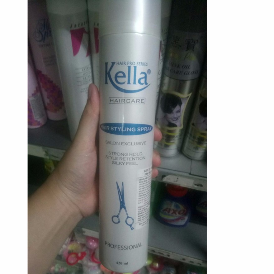gôm xịt tóc Kella 420ml