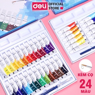 Màu nước dạng tuýp 5ml Deli- 12/18/24/36 - Watercolor và Đời Sống