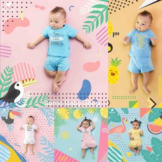 Bộ Quần Áo Cài Vai Tay Ngắn Lullaby 2019