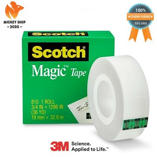 [BÍ QUYẾT] Băng Keo Ma Thuật 3M 810 Scotch Magic Tape - 3/4 inch 32m