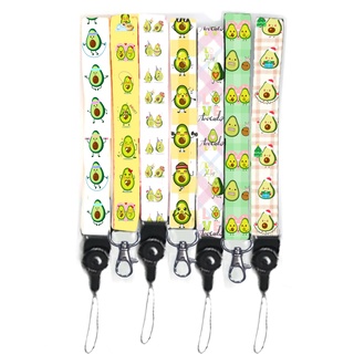 dây strap quả bơ STI9 hoạt hình dây treo thẻ name tag avocado ngắn cute dễ thương 15cm