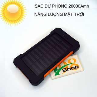 Sạc Dự Phòng Năng Lượng Mặt Trời Tích Hợp Đèn Pin, Sạc Dự phòng Cao Cấp Nguồn Vào Dùng Nguồn Điện Và Năng Lượng Mặt Trời