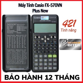 Máy tính CASIO FX-570VN Plus New (2nd Edition) - Máy tính cầm tay CASIO chính hãng 421 tính năng chuyên dụng phòng thi
