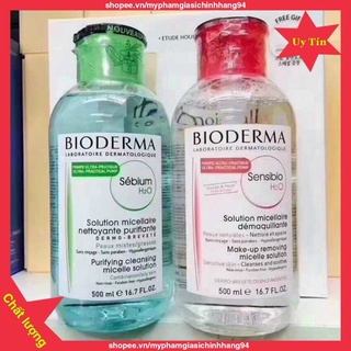 Nước Tẩy Trang Bioderma H2O Xanh - Hồng 500ml