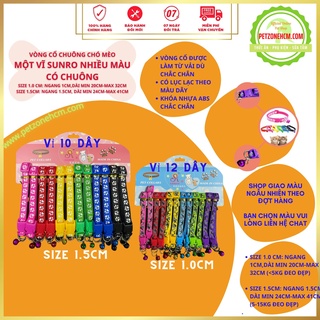 [01 Vỉ] Vòng cổ chuông chó mèo  FREESHIP Vòng cổ lục lạc Sunro cho chó mèo 2 size - PetZoneHCM