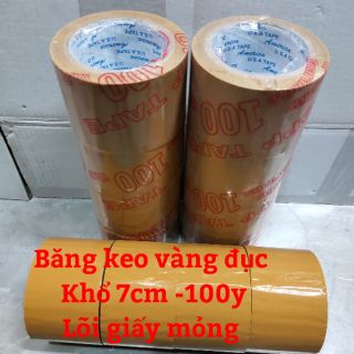 Băng keo trong 7cm- 100y siêu dính