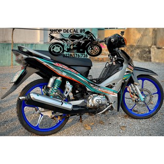 Tem Sirius 50 - 110 Xăng Cơ MS 892634 XANH LỤC BẢO - Tem Rời sirius 3 Lớp
