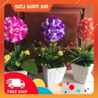 Set vật liệu đầy đủ làm hoa cẩm tú cầu siêu xinh hoa Handmade trang trí nhà cửa