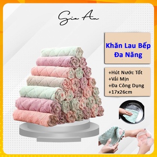 Khăn lau bếp đa năng 2 mặt siêu thấm, kháng khuẩn- Gia Ân