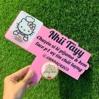 Bảng hiệu cầm tay in thương hiệu shop - Dụng cụ chống trộm cắp ảnh sản phẩm dành cho chị em bán hàng
