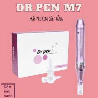 Máy Cấy Trắng Dr Pen M7 Tích Điện Loại Tốt Cấy Tảo Xoắn Hoặc Hồng Sâm Mix VitaminC Sáng Da Đều Màu