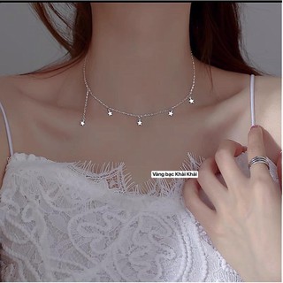 Dây chuyền nữ Ngôi sao Bạc ta , kiểu dáng sang chảnh , hot hit - Vàng Bạc Khải Khải
