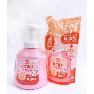 [Chính hãng] Sữa tắm thảo mộc Arau Baby cổ tạo bọt sẵn