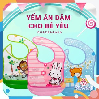 Yếm Ăn Dặm, Yếm Máng chống thấm có thể tháo dời Dành Cho Bé 6 tháng – 3 Tuổi An Toàn Cao Cấp