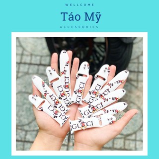 Dây Apple Watch Cao Su Gu..Cci Mickey Cực Xinh