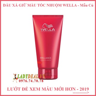 Dầu xả giữ màu tóc nhuộm wella brilliance conditioner 200ml