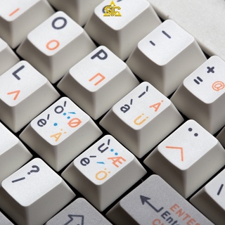 138 nút bàn phím cơ PBT chủ đề Desko Cyrillic