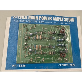 Bo công suất âm ly - Main board công suất âm ly 8 đèn ( 4 đèn / vế )