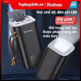 Trạm Sạc Dự Phòng Yoobao EN100 Dung Lượng 20000mAh Tích Hợp Đèn Pin Siêu Tiện Dụng Dùng Cho Gia Đình/ Dã Ngoại Ngoài Trờ