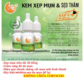 Kem mụn siêu tốc K3