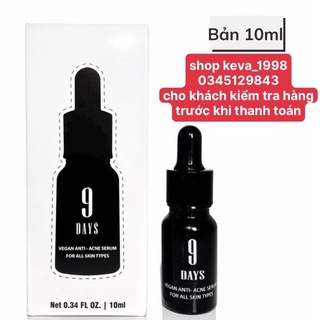 (chính hãng - 10ml) Serum ngăn ngừa mụn và thâm , se khít lỗ chân lông giúp da sáng mịn 9DAYS SKIN