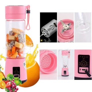 Máy xay hoa quả Mini cầm tay 4 lưỡi sạc pin