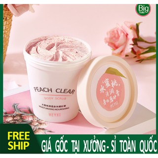 Tẩy Da Chết Toàn Thân Heyxi vị Đào - Tẩy da chết body  làm trắng và loại bỏ mụn,  bật tông BIG SALE MART A43