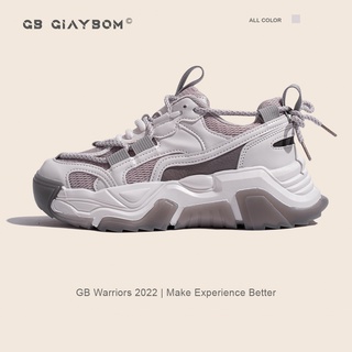 [Mã WABRMH99 giảm 12% đơn 99K]Giày Sneaker Nữ Đế Bánh Mì Cao 5 cm Cá Tính giayBOM L1628