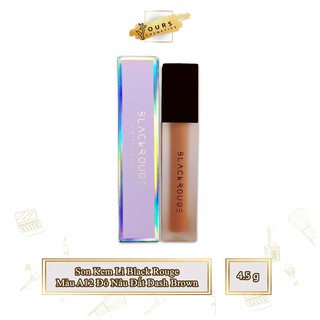 [Auth Hàn] Son Kem Lì Black Rouge A12 Màu Đỏ Nâu Đất Dashed Brown Version 2
