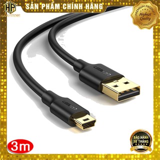 Cáp USB 2.0 to USB Mini Ugreen 10386 dài 3m mạ vàng chính hãng - Hapustore