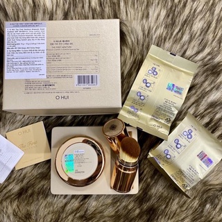 Set phấn nước tinh chất 24k OHUI The First Ampoule Cover Cushion SPF50+ PA+++ - Có tem LG Vina