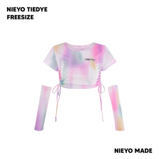 Áo Crop Tiedye + Glove ( Logo In Phản Quang ) NIEYO