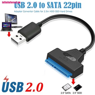 Dây Cáp Chuyển Đổi Usb 2.0 Sang Sata 22 Pin Cho Ổ Cứng Laptop