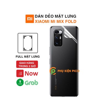 Dán lưng Mi Mix Fold full mặt lưng dẻo trong suốt PPF tự phục hồi vết xước - Dán dẻo Xiaomi Mi Mix Fold
