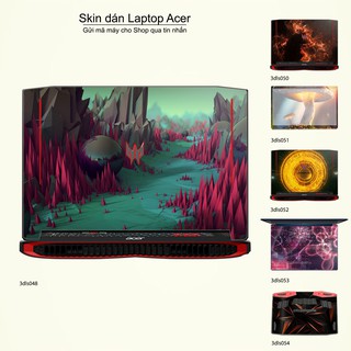 Skin dán Laptop Acer in hình 3Ds (inbox mã máy cho Shop)